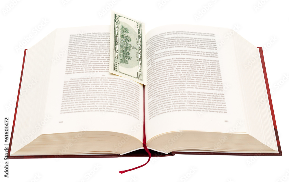 Fototapeta premium Book with bookmark