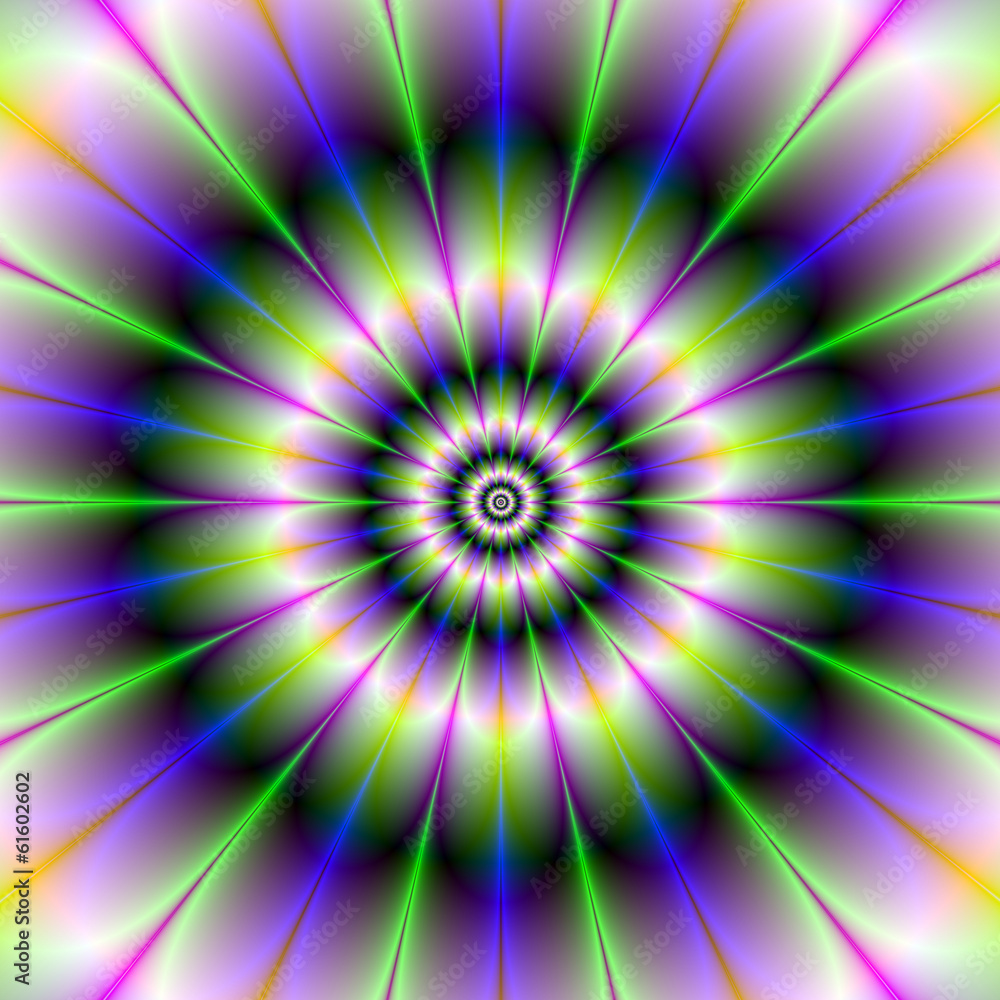 Naklejka premium Fractal Daisy