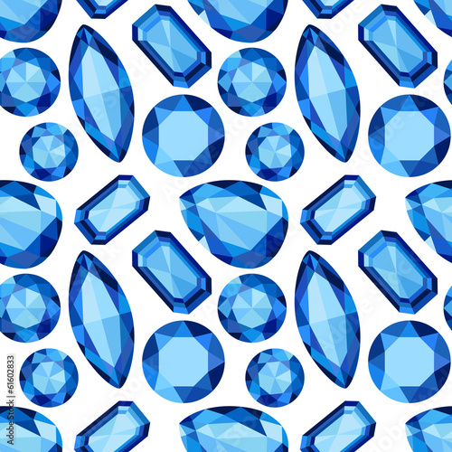 blue Sapphire seamless pattern