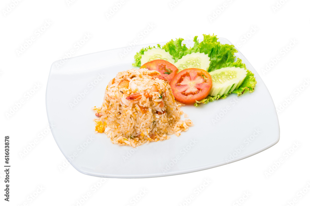 Fried rice with shrimps Fried rice with shrimps