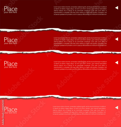 Torn paper background with space for text