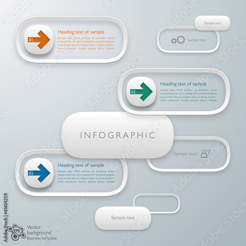 Infographics Vector Background Flow Chart