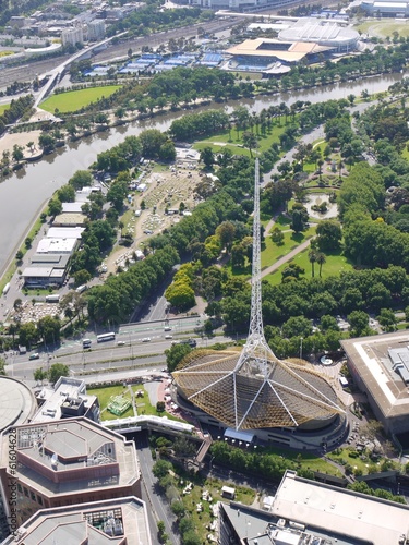 The Arts Centre spire in Melbourne in Victoria