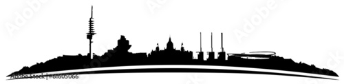 Hannover Skyline // Silhouette