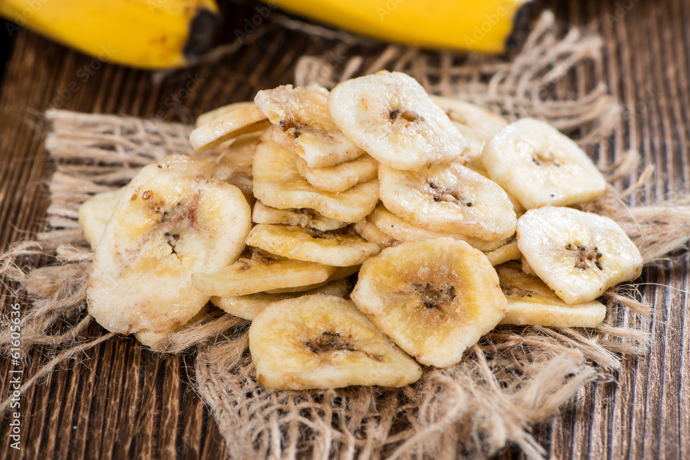 Fototapeta premium Healthy Food (Banana Chips)