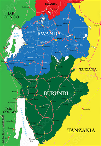 Rwanda map
