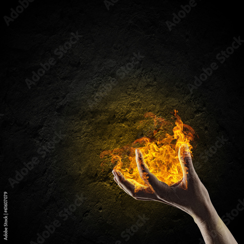 Fire in hand