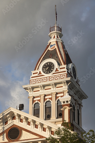 Obraz na plátně Livingston County - old Courthouse in Pontiac, Illinois