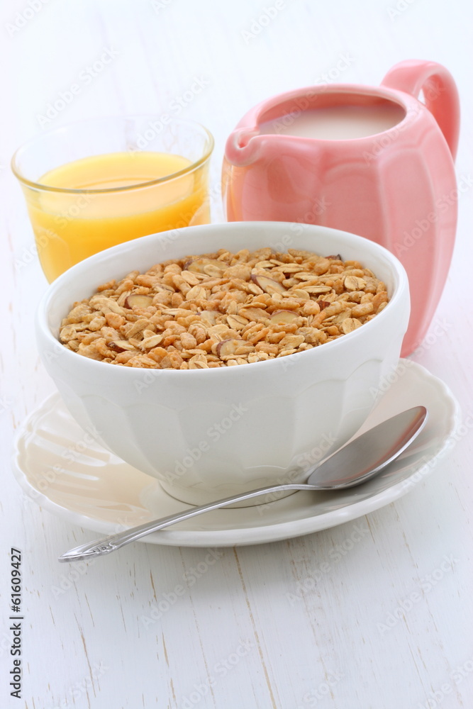 Delicious and healthy granola cereal Delicious and healthy granola cereal