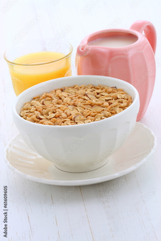 Delicious and healthy granola cereal Delicious and healthy granola cereal