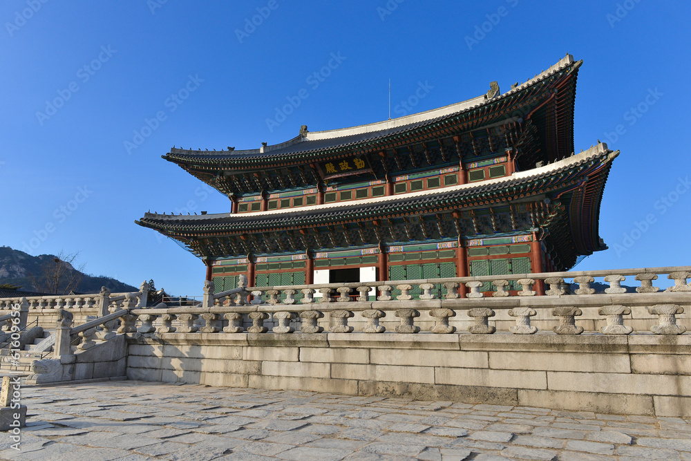 Obraz premium Gyeongbokgung palace in Seoul, Korea