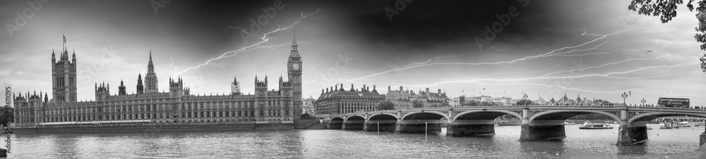 Storm over Westminster Bridge - London