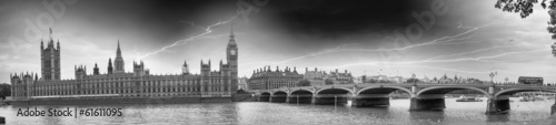 Storm over Westminster Bridge - London #61611095