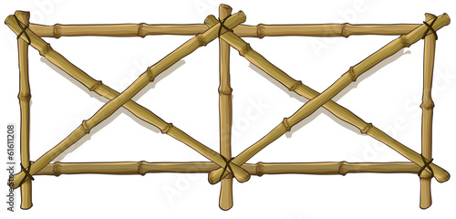 Bamboo fence