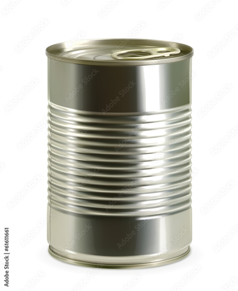 Tin can, detailed photo realistic vector Tin can, detailed photo realistic vector