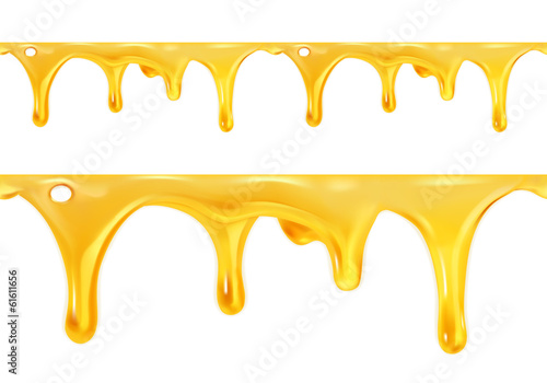 Sweet honey drips seamless vector photo
