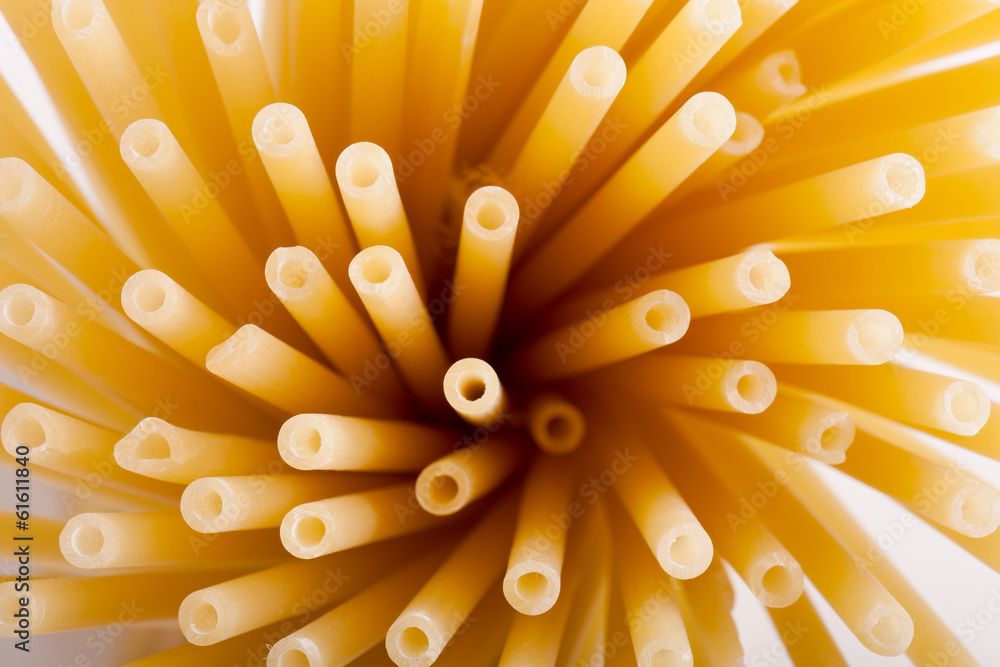 Uncooked pasta spaghetti macaron Uncooked pasta spaghetti macaron