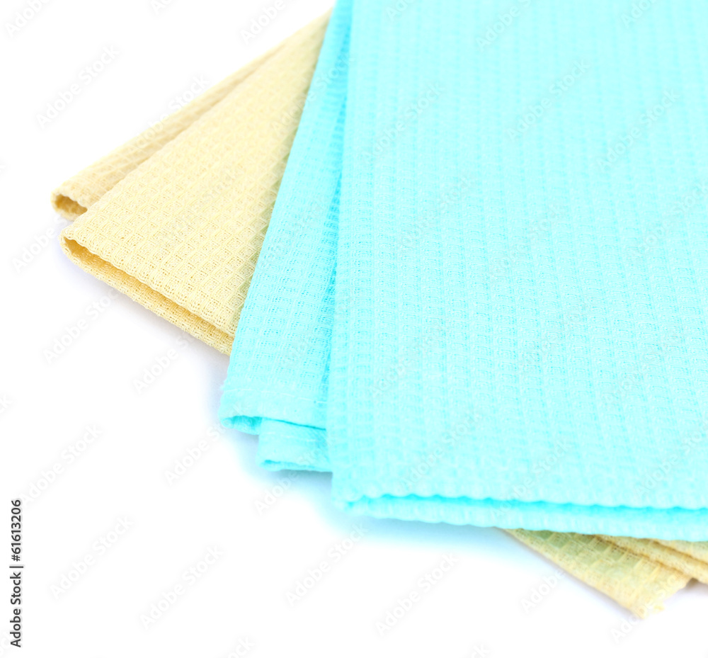 Fototapeta premium Kitchen towels isolated on white