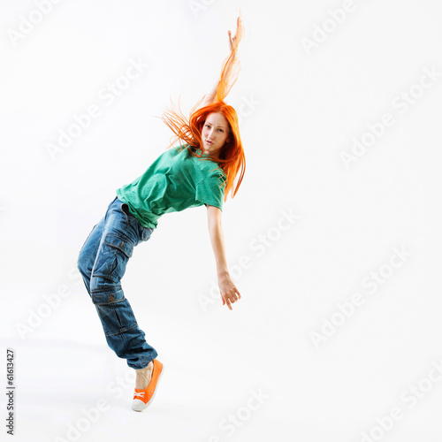 Modern style female dancer photo