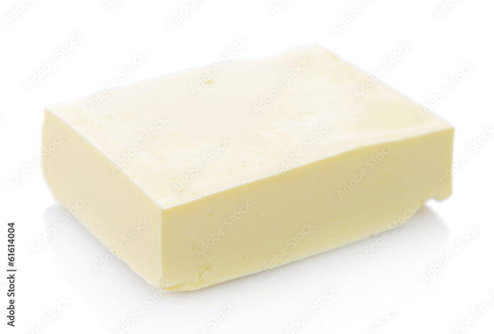 Tasty butter isolated on white