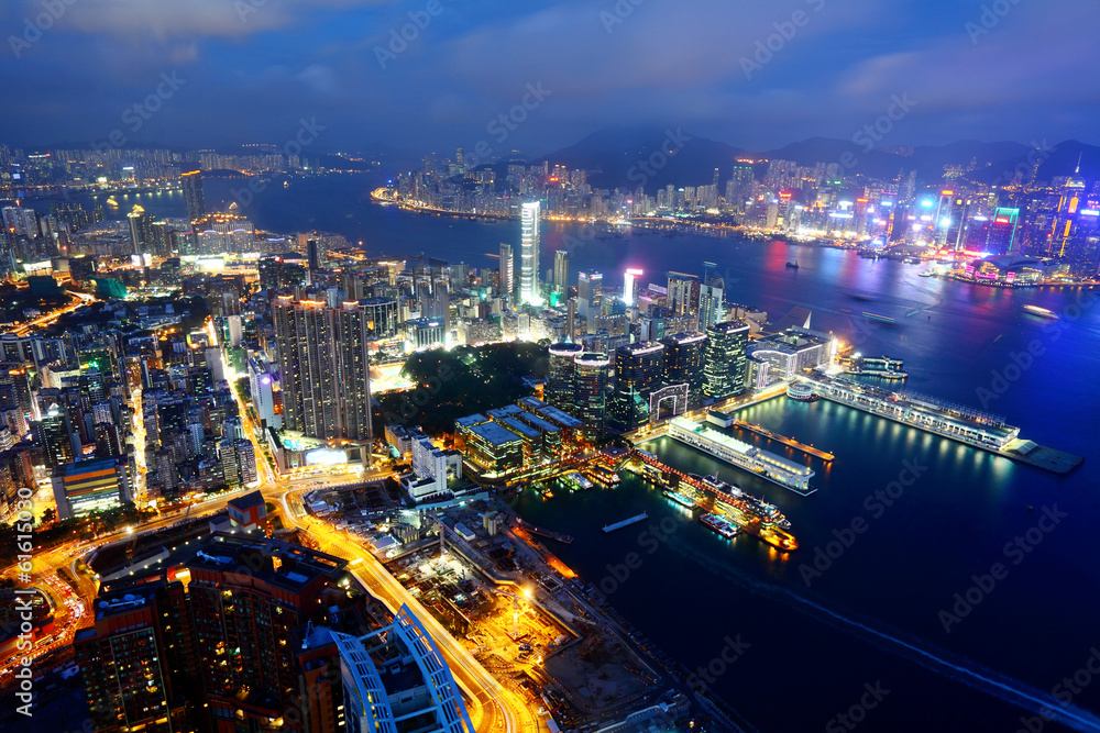 Fototapeta premium Hong Kong night