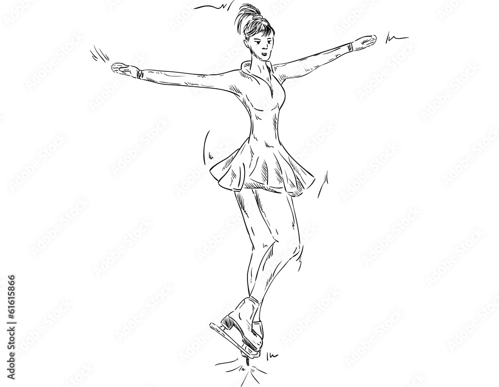 ice skater skating ice skater skating