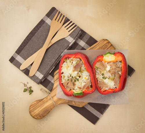 stuffed bell pepper with fish