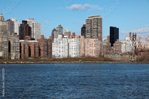 Manhattan, view from Long Island, USA