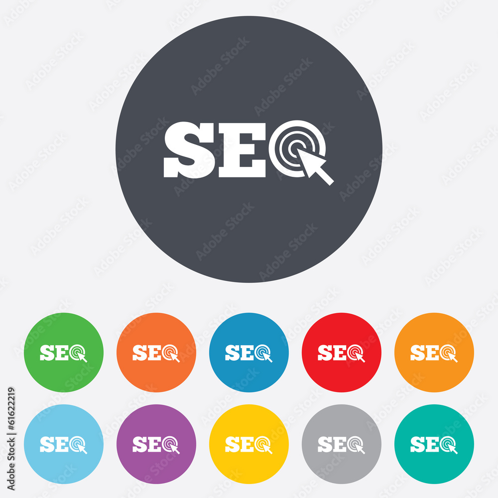 SEO sign icon. Search Engine Optimization symbol. SEO sign icon. Search Engine Optimization symbol.
