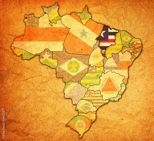 maranhao state on map of brazil © michal812