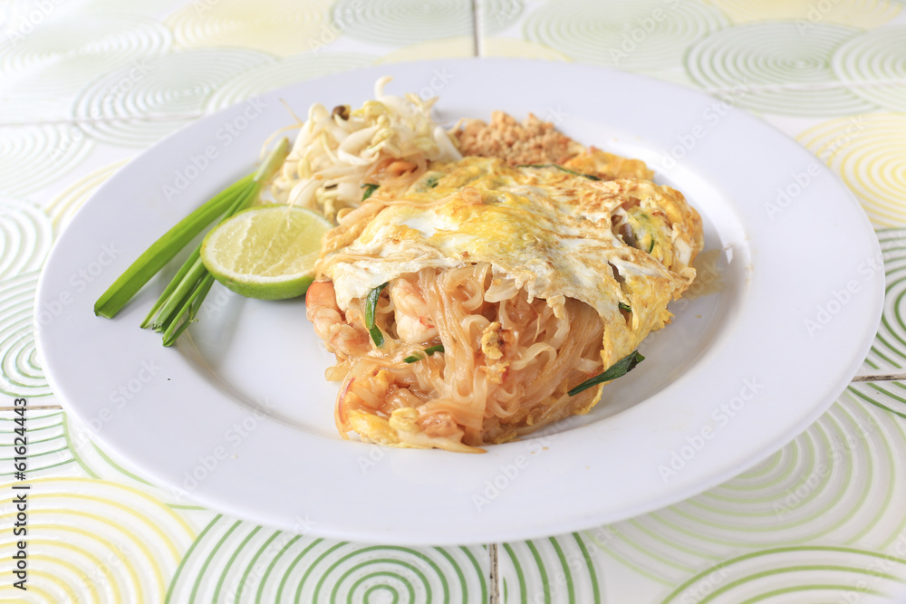 Thai food Pad thai , Stir fry noodles with shrimp Thai food Pad thai , Stir fry noodles with shrimp