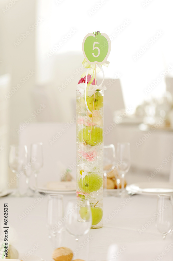 Vase with Apples and Card Vase with Apples and Card