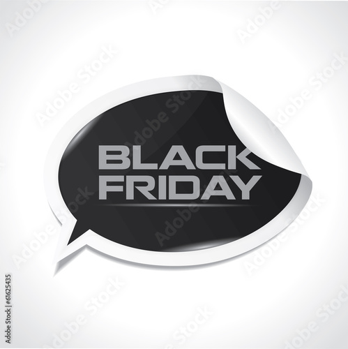 Black Friday bubble sticker