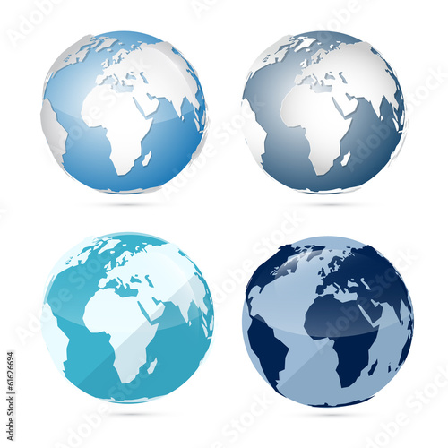 Earth World Globe Map Icons