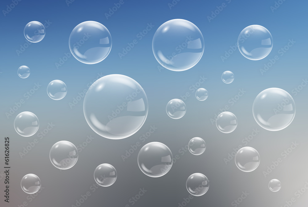 Soap bubbles. Vector
