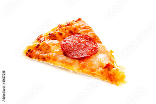 sausage pizza ,  isolated