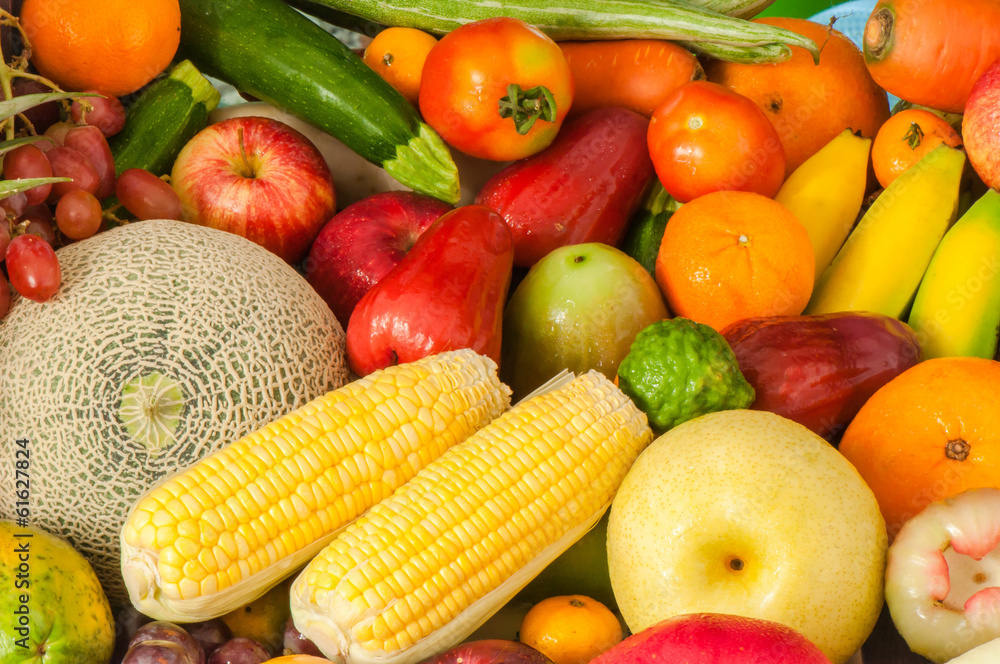 Fruits and vegetables. Fruits and vegetables.