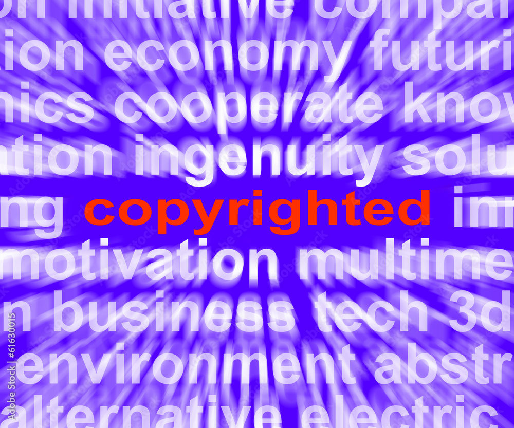 Copyright Word Shows Ownership Of Intellectual Or Patented Prope Copyright Word Shows Ownership Of Intellectual Or Patented Prope