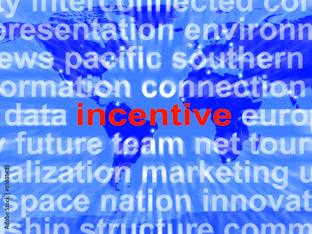 Incentive Word Cloud Shows Bonus Inducement Reward Incentive Word Cloud Shows Bonus Inducement Reward