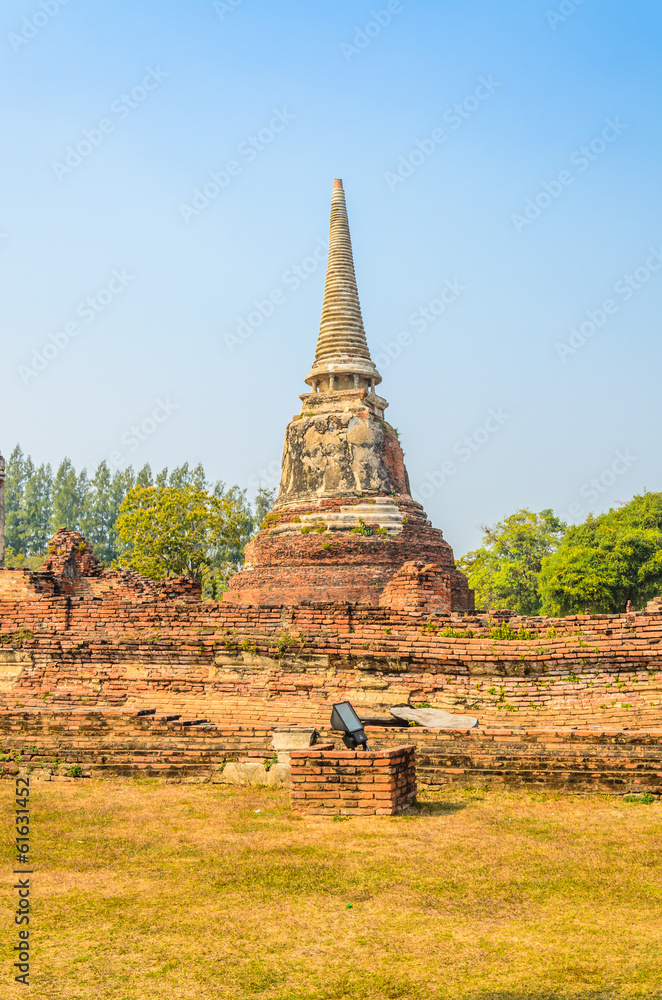 Old temple in ayutthaya Thailand