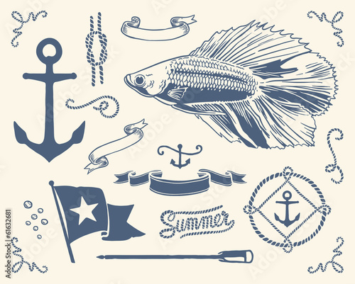 Vintage nautical set
