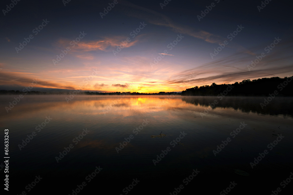 Sonnenaufgang am Waginger See