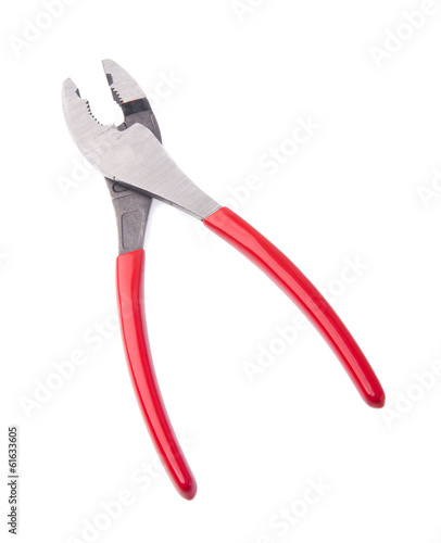 Pliers. The manual tool. on background