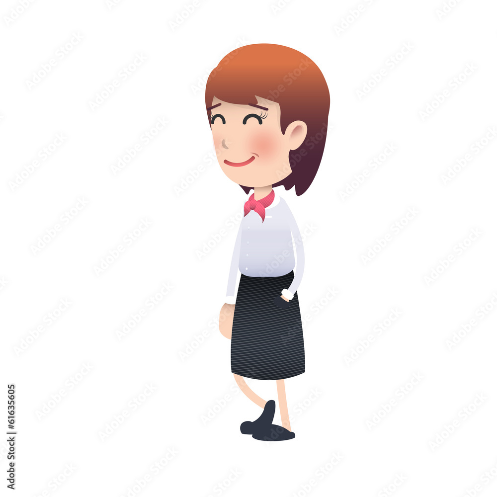 Happy woman over isolated background. Vector design. Happy woman over isolated background. Vector design.