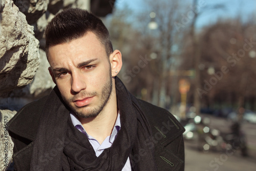 Portrait of a handsome young man