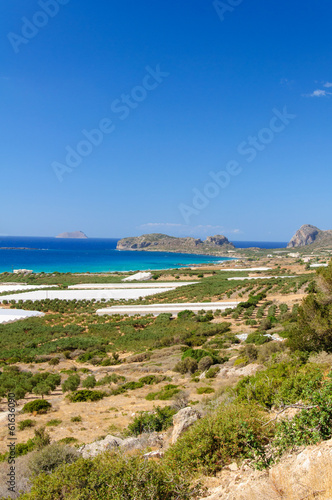 Amazing view over the bay of Falassarna, Crete island, Greece
