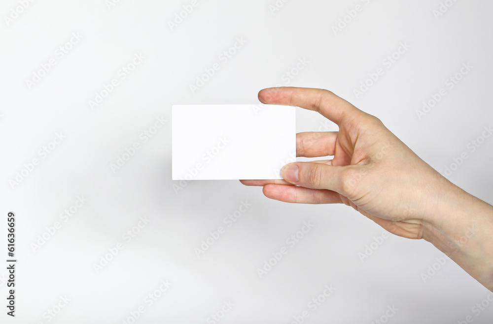 Blank business card Blank business card