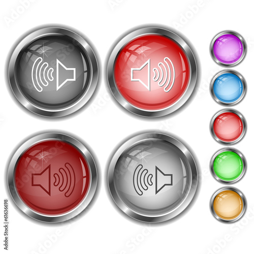 Loudspeaker. Internet buttons.