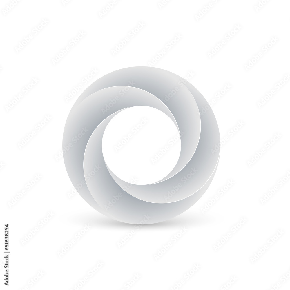 Impossible figure. Vector illusion. Impossible figure. Vector illusion.