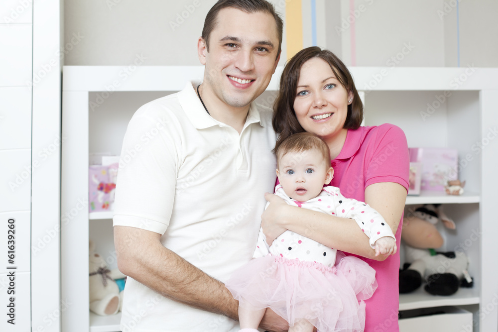 Mother and father with dauther Mother and father with dauther